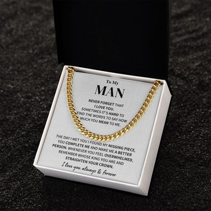My Man Gift- Cuban Link Chain Jewelry