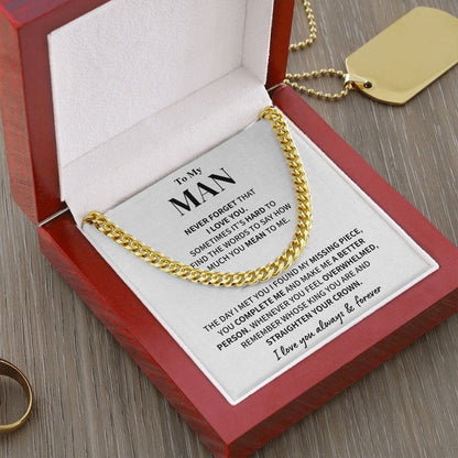 My Man Gift- Cuban Link Chain Jewelry
